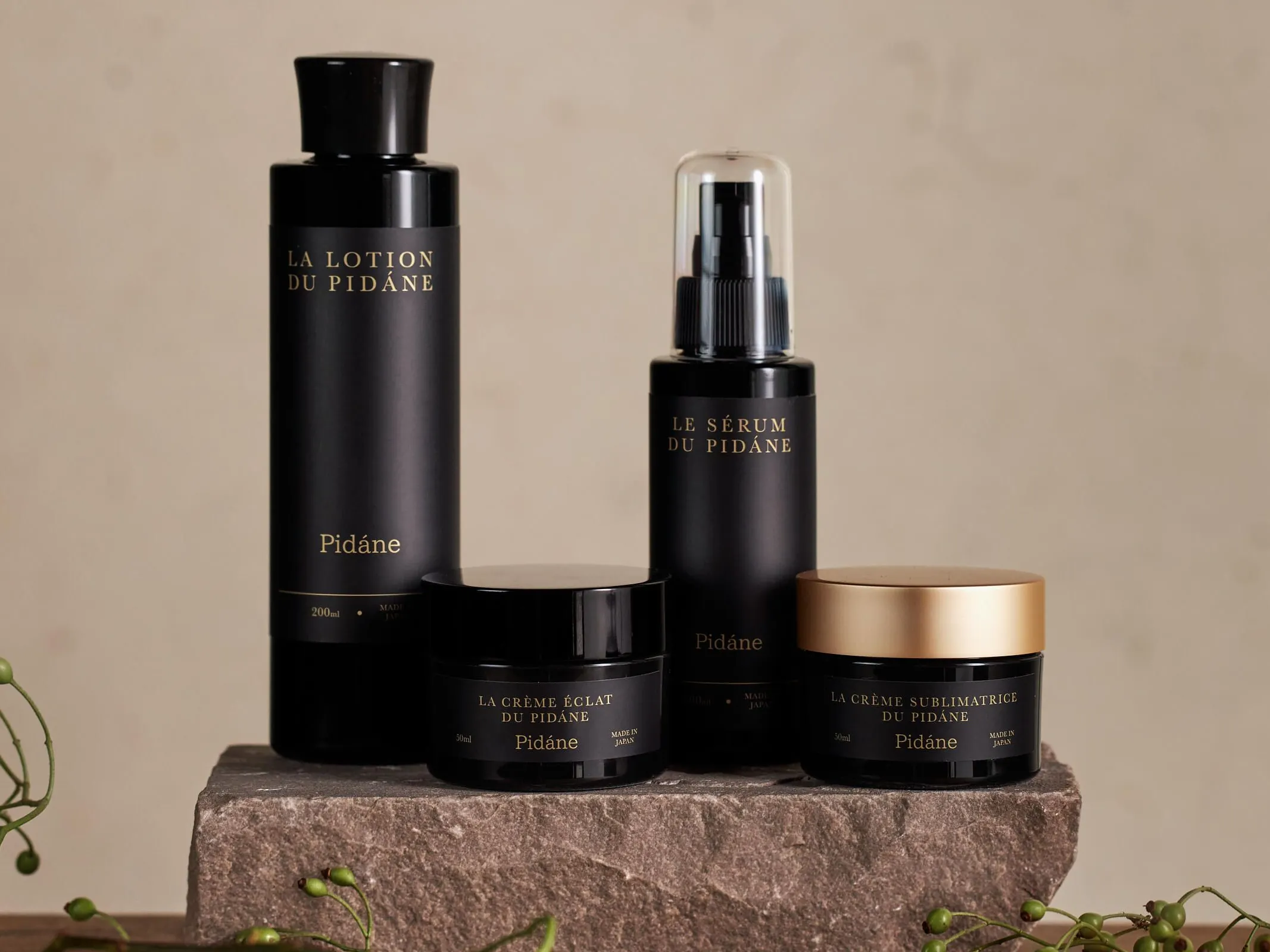 Pidáne La Crème sublimatrice de Pidáne Skin care series containing