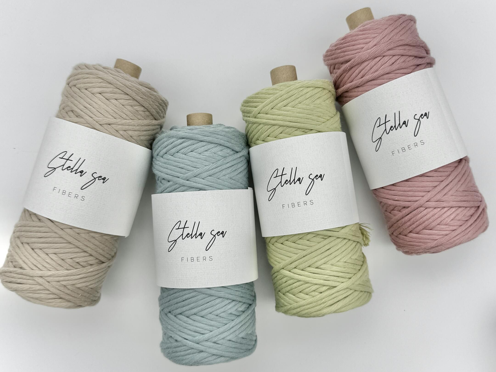 マクラメ糸　ステラシーファイバーズ コットン　stella sea fibers コットン　stella fibers sea マクラメ糸　ステラシーファイバーズ