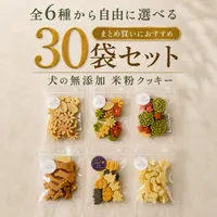 Won Time 【全6種から自由に選べる】米粉クッキー30袋セット｜犬の無添加おやつ 米粉のハロウィンクッキー