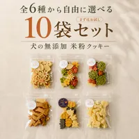 Won Time 【全6種から自由に選べる】米粉クッキー10袋セット｜犬の無添加おやつ 米粉のハロウィンクッキー