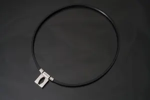 磁気ネックレス】ANGLE e.MODEL 01 NECKLACE プラチナ/Mサイズ45cm