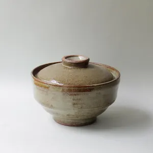 土の蓋付どんぶり】 天狗窯 蓋丼 内粉引麦駒筋 - 仕入れ・卸売りなら