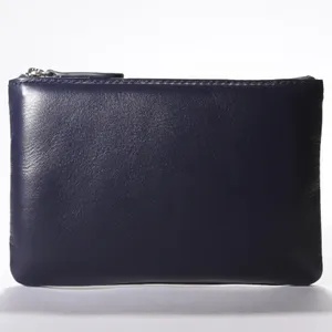 マチなし × フラットポーチ】小物入れ バッグインバッグ 本革 ポーチ