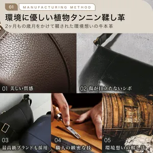 斜め掛け ボディバッグ メンズ 本革 レザー 大容量 軽量 立体設計