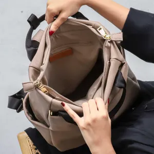 ドラマ使用商品】レディースレザーリュック A4対応 3WAY / LR1 ダーク