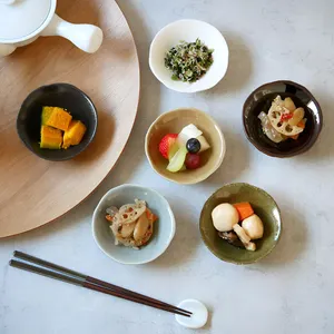 たたき深小皿 10cm 日々にちにち / 豆皿 和食器 ウルシ - 仕入れ