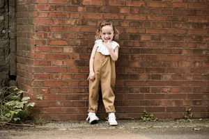 Josie S/ M size サロペット｜キッズ brown check M(90~105cm