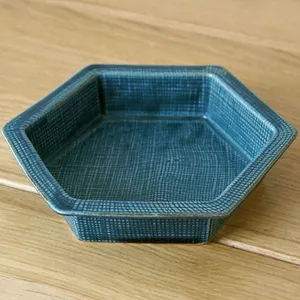 和三盆 六角鉢 大 青 16012 - 仕入れ、卸ならグッズ