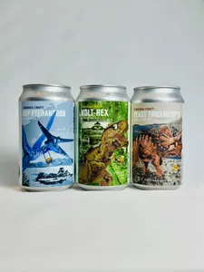 恐竜ビール】ジュラシックラフト3種セット (365ml缶) 6本セット (3種 x