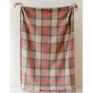 リサイクルウール/スコットランドデザイン】フルブランケット  
