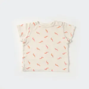 半袖プリントTシャツ (エビ柄) ピンク/ 18m,80cm - 仕入れ・卸売りなら