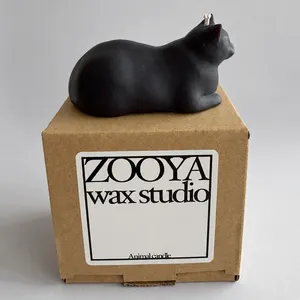 質感確認用/現品サンプル】アニマルキャンドル Cat“OMOCHI”｜zooya wax