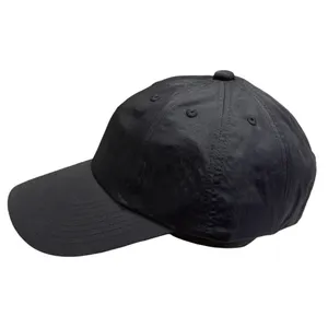 Nylon Twill 8 Panel Cap / ナイロンツイル8パネルキャップ BLACK