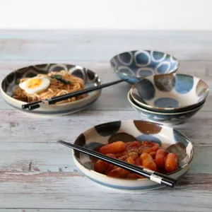 其泉窯】藍染花地紋 鉢揃 [有田焼 賞美堂] 其泉窯 藍染花地紋