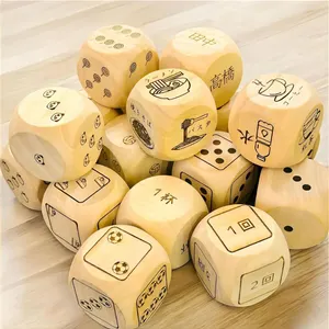 オリジナル彫刻サイコロ】 【好きな文字を刻印可能】 TSUDOI 木製 3cm