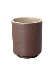 四式(信楽焼)　３個セット 信楽焼 Chaki 7cm切立湯呑 火色 Cha-4-3S - 仕入れ・卸売りならグッズ