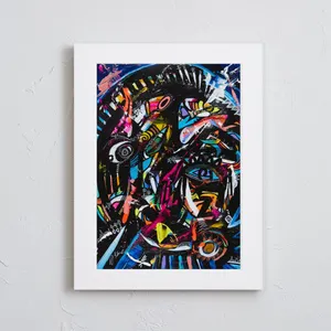 現代アートポスター】抽象画 模様 多彩な色彩 モダン A3(M) 39.4×50.9