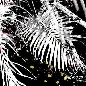 現代アートポスター】観葉植物 モノトーン白黒 ペインティング