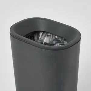 掛けても置いても美しく佇む ゴミ箱 Trash can（フック付き） Charcoal