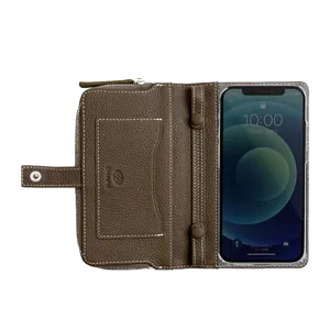 REMY POCHE FLAT iPhone15 エトープ(ホワイトステッチ) - 仕入れ、卸