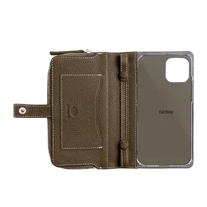 REMY POCHE FLAT iPhone15 エトープ(ホワイトステッチ) - 仕入れ、卸