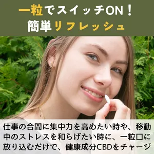 日本では滅多にない、ヘルシーなCBDガム］CBD100mg/12個｜朝用/休憩用