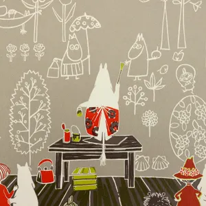 MOOMIN TRIBUTE WORKS アートポスターセット ママの壁紙 ナチュラル