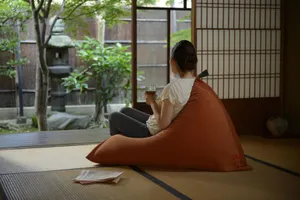 tetra シェニール ／ビーズクッション (ビッグサイズ) シルバー