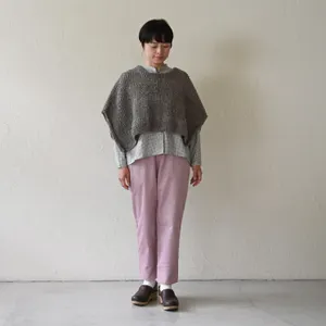 上質✨ JOSEPH ウールカシミヤケープ 茶 ピンク レザー縁取り38 レザークラフト・革販売のニシカワレザー