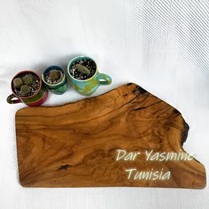 オリーブの木 まな板 フリーカット 厚みのある表皮 約30.5cm オリーブ