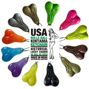 USA GOLDEN BALL INDUSTRIES BULLS BALL KEYCHAIN トラックナッツ