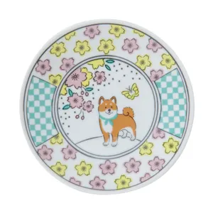 しば文様／豆皿 7064SMY001 桜しば（Cherry Blossom） - 仕入れ