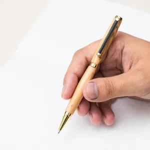 木軸ペン】オリーブのボールペン（オリーブ材・リフィル可・フェア 