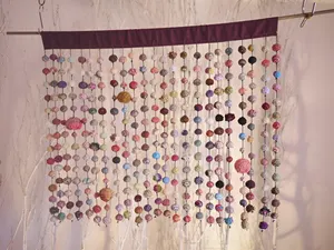 新品　　【手作り】　　【世界に１つだけ】の　さをり織りのれん　【2点】 手織り玉ゆれる たまこのれん | さをり織り ※受注生産 - 仕入れ