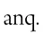 答：anq。